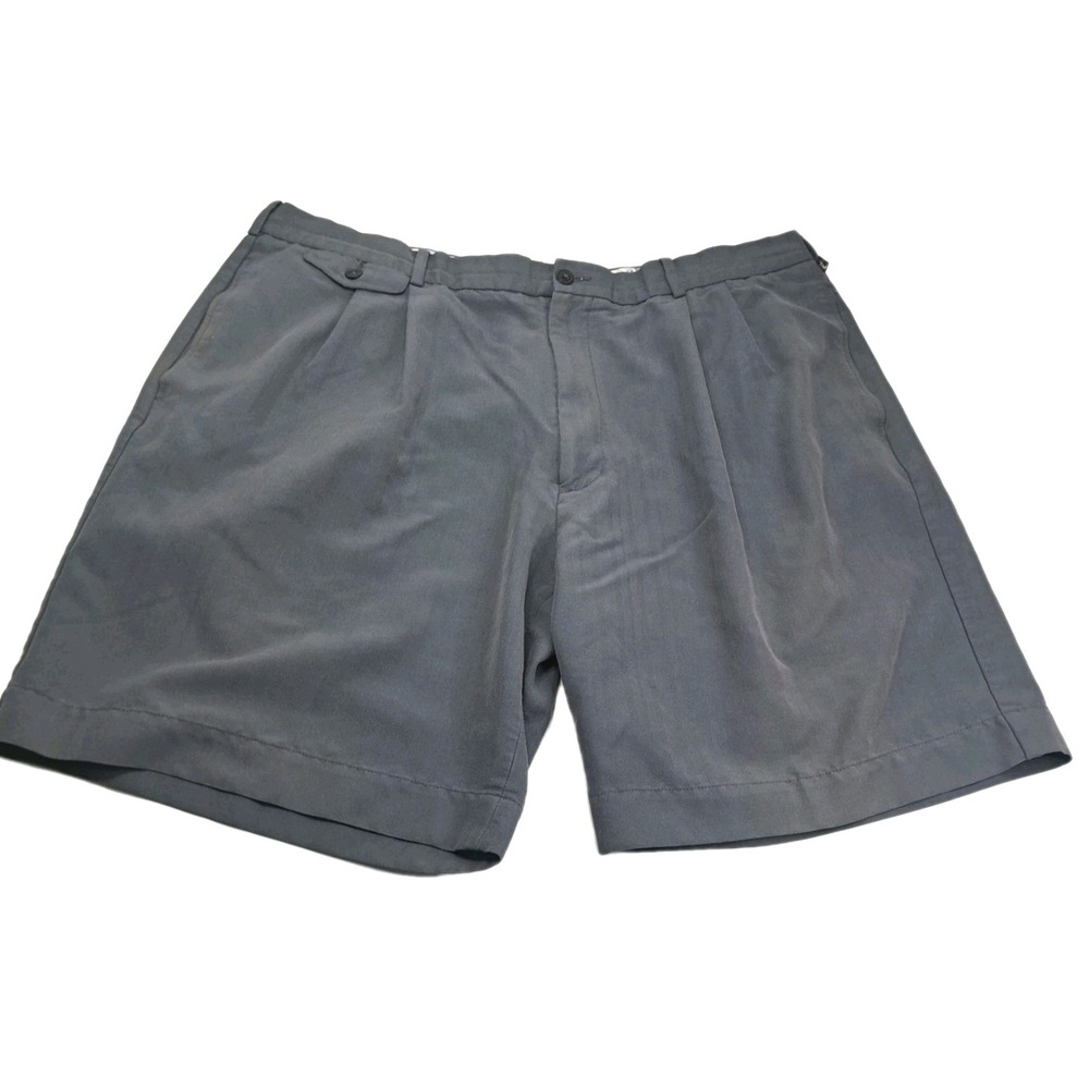 OP Ocean Pacific Mens 38 Golf Shorts Pleated‎ Front Gray Preppy Casual